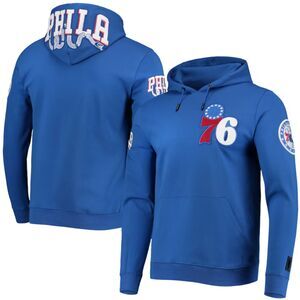 Pro Standard Philadelphia 76ers Chenille Team Pullover Hoodie Men's XL - Royal